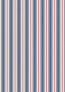 LI Country Comforts Flannel Ticking Stripe - F2C-BLUEANDRED - Cotton Flannel Fabric