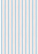 LI Seas The Day Stripe - L4A Blue & Coral - Cotton Fabric