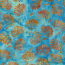 LUM Bloom Grove Floral Fan - 712526925 Teal Mermaid - Cotton Batik Fabric