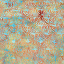 LUM Bloom Grove Floral Fan - 712527059 Brown Tumbleweed - Cotton Batik Fabric