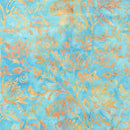 LUM Bloom Grove Large Scene - 712523905 Teal Aqua - Cotton Batik Fabric