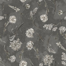 LUM Botanical Sketchbook Tossed Floral - 115-018-707 Gray - Cotton Fabric