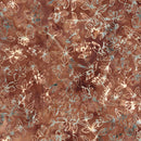 LUM Cherry Blossom Floral Vine - 812504-083 Brown Java - Cotton Batik Fabric