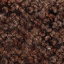 LUM Cherry Blossom Vine Swirl - 812505-075 Brown Russet - Cotton Batik Fabric