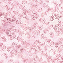 LUM Cherry Blossom Vine Swirl - 812505-100 Pink Tea Rose - Cotton Batik Fabric