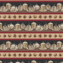 LUM Coffee And Co Repeating Stripe - 135-002-300 Multi - Cotton Fabric