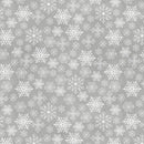 LUM Feathered Festivities Snowflakes - 120-011-725 Gray/White - Cotton Fabric