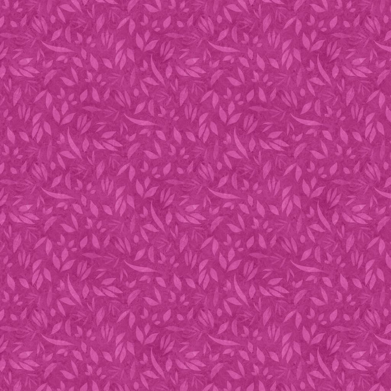 LUM Foliage - 110002-180 Magenta - Cotton Fabric
