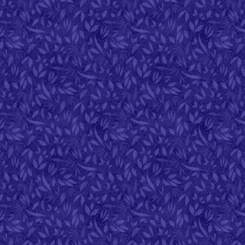 LUM Foliage - 110002-475 Blurple - Cotton Fabric