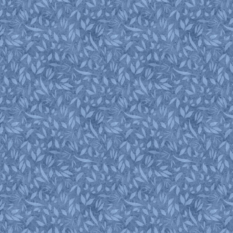 LUM Foliage - 110002-540 Denim - Cotton Fabric