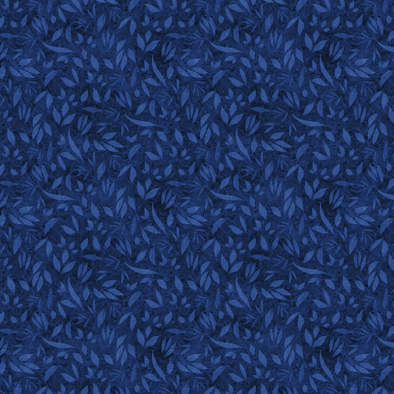 LUM Foliage - 110002-575 Dark Royal - Cotton Fabric