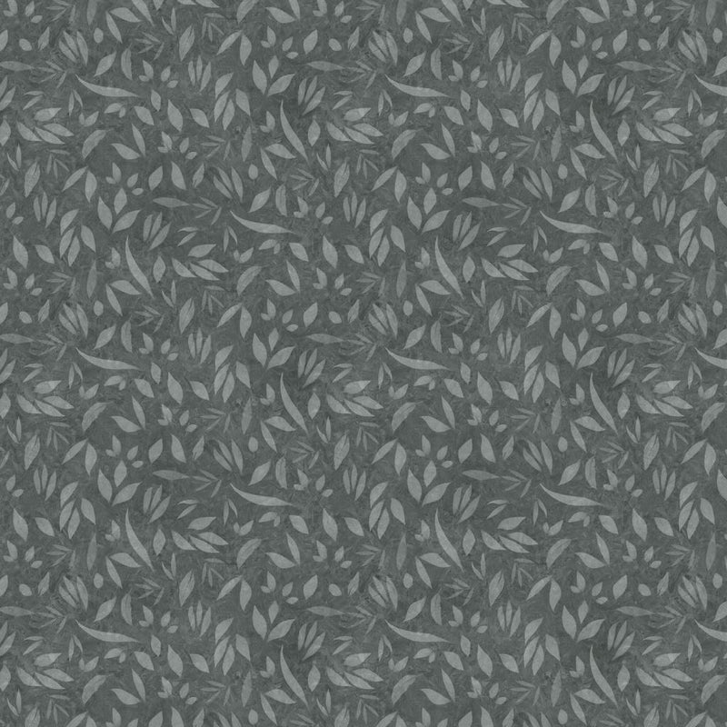 LUM Foliage - 110002-775 Steel - Cotton Fabric