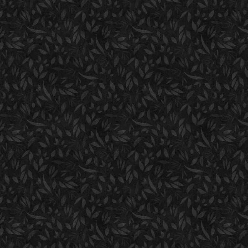 LUM Foliage - 110002-795 Charcoal - Cotton Fabric