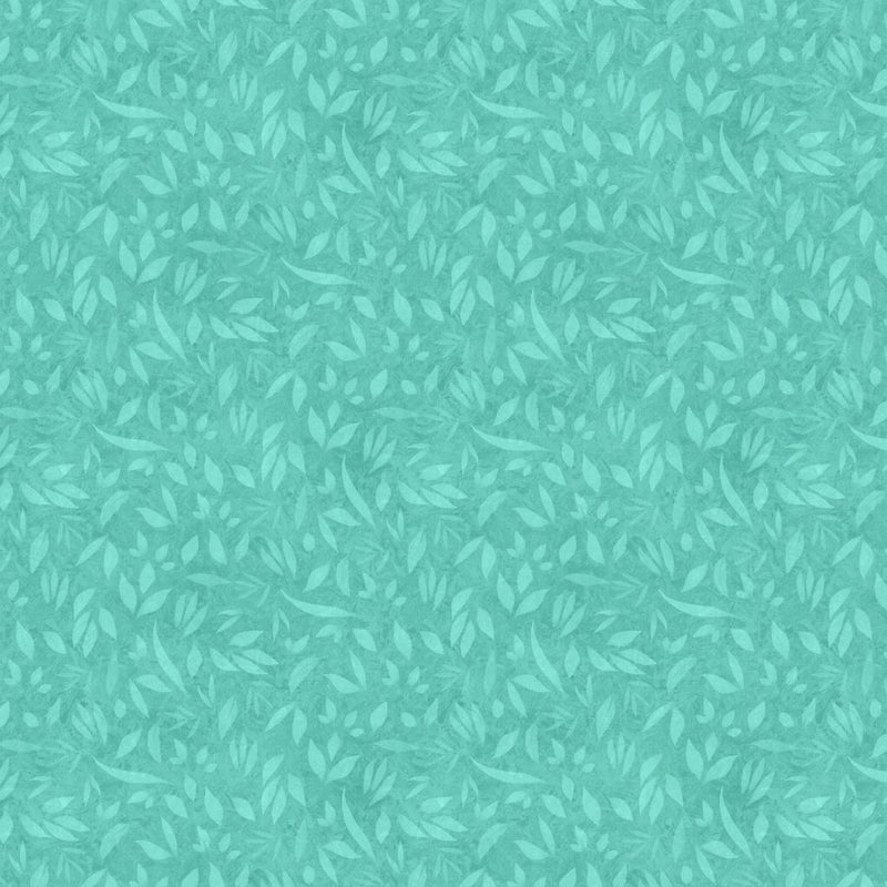 LUM Foliage - 110002-925 Teal - Cotton Fabric