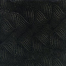 LUM Foundations - Blenders Wavy Dots - BE23-E1 Black - Cotton Batik Fabric