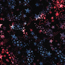 LUM Freedom Rings Shooting Stars - 622503795 Black - Cotton Batik Fabric