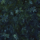 LUM Frosted Foliage Leaf Collections - 912504-997 Teal Bridgewater - Cotton Batik Fabric