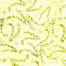 LUM Frosted Foliage Lines Of Vines - 912505-203 Yellow Parchment - Cotton Batik Fabric