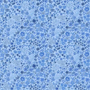 LUM Indigo Lane Floral Field - 160-005-555 Blue - Cotton Fabric