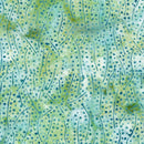 LUM Pop Dots Dots And Lines - 122558965 Teal Chameleon - Cotton Batik Fabric