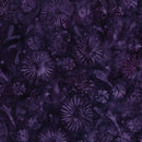 LUM Secret Garden Medium Daisies and Lillies - 122532460 Purple Hyacinth - Cotton Batik Fabric