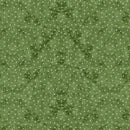 LUM Snowy Greetings Dots - 105-038-665 Green - Cotton Fabric