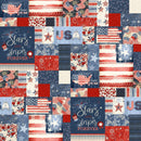 LUM Stripes And Stars Sampler - W140-003-817 Multi - Cotton Fabric