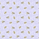 LUM Sweet Honey Bee Bees - 115-009-427 Purple - Cotton Fabric