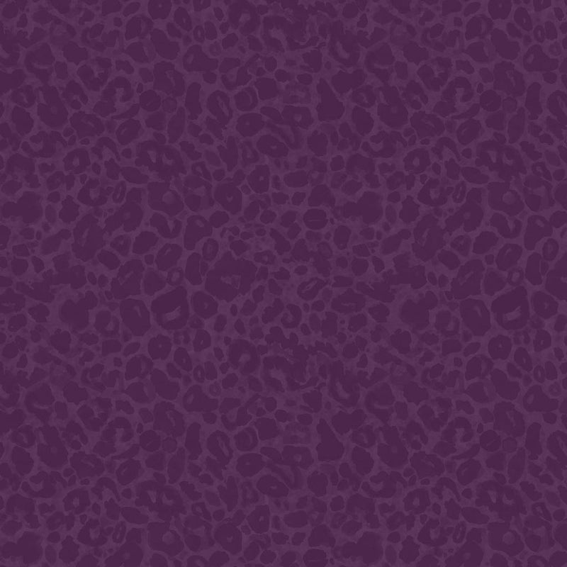 LUM Wild Garden Animal Print - 100010-444 Purple - Cotton Fabric