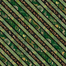 LUM Wild Garden Diagonal Stripe - 100009-670 Green - Cotton Fabric