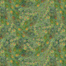 LUM Wild Garden Feathers - 100011-686 Green - Cotton Fabric