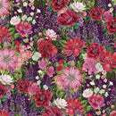 LUM Wild Garden Floral - 100004-414 Purple - Cotton Fabric