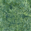 LUM Wine Country Fluff Puff - 612604650 Green Gecko - Cotton Batik Fabric