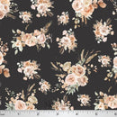 MAG Boho Bouquets Skye DTY - MH1006 Black - Dress & Apparel Fabric
