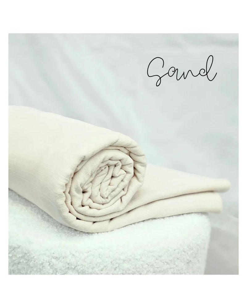 MAG Linen Solid - MH1009 Sand - Dress & Apparel Fabric