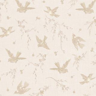 MAY Birdsong - 10651-E Cream - Cotton Fabric