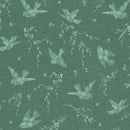 MAY Birdsong - 10651-G Dark Green - Cotton Fabric