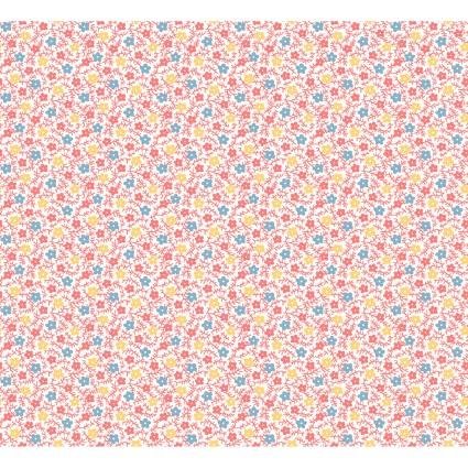 MAY Franny's Flowers 10505-P Pink - Cotton Fabric