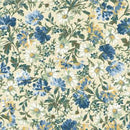 MAY Willoughby Main Floral - 10520-E Cream - Cotton Fabric