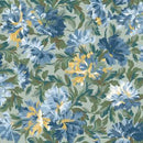 MAY Willoughby Packed Floral - 10521-B Blue - Cotton Fabric