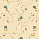 MB 108" Premium Quilt Backs Flower Garland - QB171502D-CREAM - Cotton Fabric