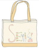 MB A Stitch For Every Season Canvas Tote Bag Panel - C562079P-CREAM - Cotton Fabric