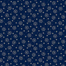 MB Anna B's Indigos Spikey Flowers - R101886D-NAVY - Cotton Fabric