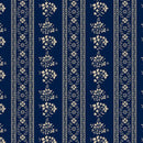 MB Anna B's Indigos Stripe - R101888D-NAVY - Cotton Fabric