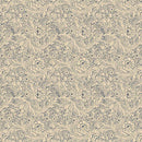 MB Anna B's Indigos Tulip Vine - R101882D-BEIGE - Cotton Fabric