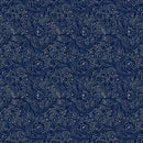 MB Anna B's Indigos Tulip Vine - R101882D-NAVY - Cotton Fabric