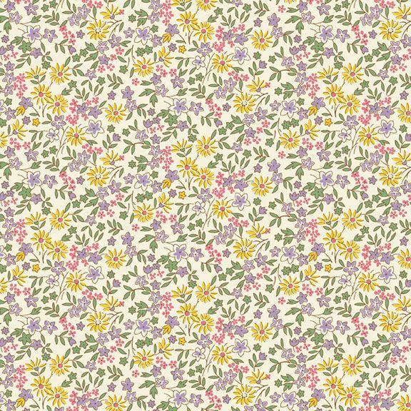 MB Aunt Grace Calicos - R350679-PURPLE Garden - Cotton Fabric