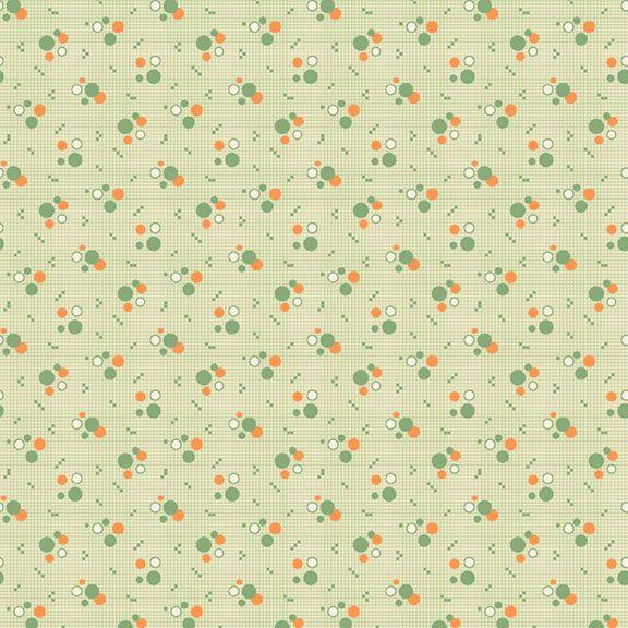 MB Aunt Grace Calicos - R350680-GREEN Dots - Cotton Fabric