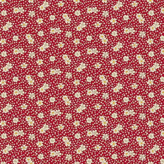 MB Aunt Grace Calicos - R350683-RED Blooms - Cotton Fabric