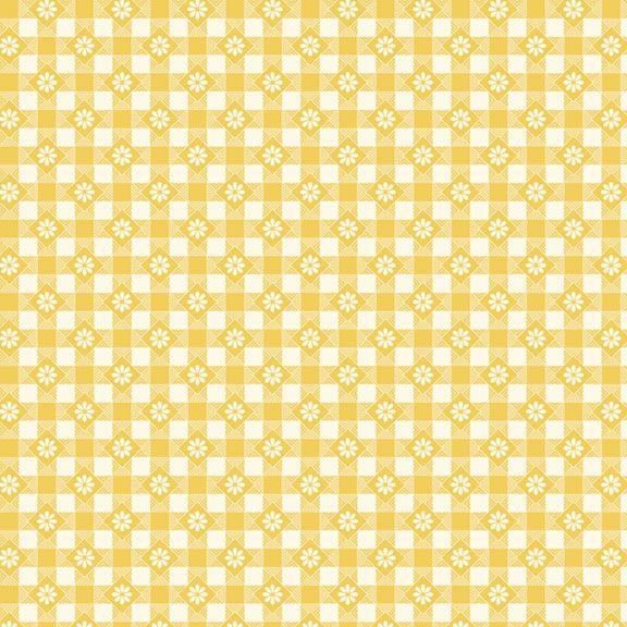 MB Aunt Grace Calicos - R350684-YELLOW Picnic - Cotton Fabric
